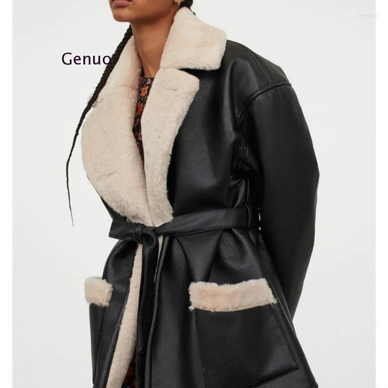 Women' Leather Women Fashion Thick Warm Winter Fur Faux Oversized Jacket Coat Vintage Long Sleeve Female Outerwear Chic Tops, Black
Women' Leather Women Fashion Thick Warm Winter Fur Faux Oversized Jacket Coat Vintage Long Sleeve Female Outerwear Chic Tops, Black