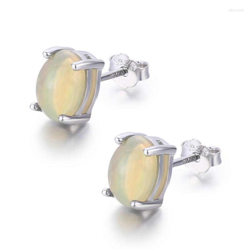 Stud Earrings Cute 925 Sterling Silver Four Claw Oval Round Natural Opal 5x7mm Egg For Women Girls Jewelry Orecchini Aros Aretes
Stud Earrings Cute 925 Sterling Silver Four Claw Oval Round Natural Opal 5x7mm Egg For Women Girls Jewelry Orecchini Aros Aretes