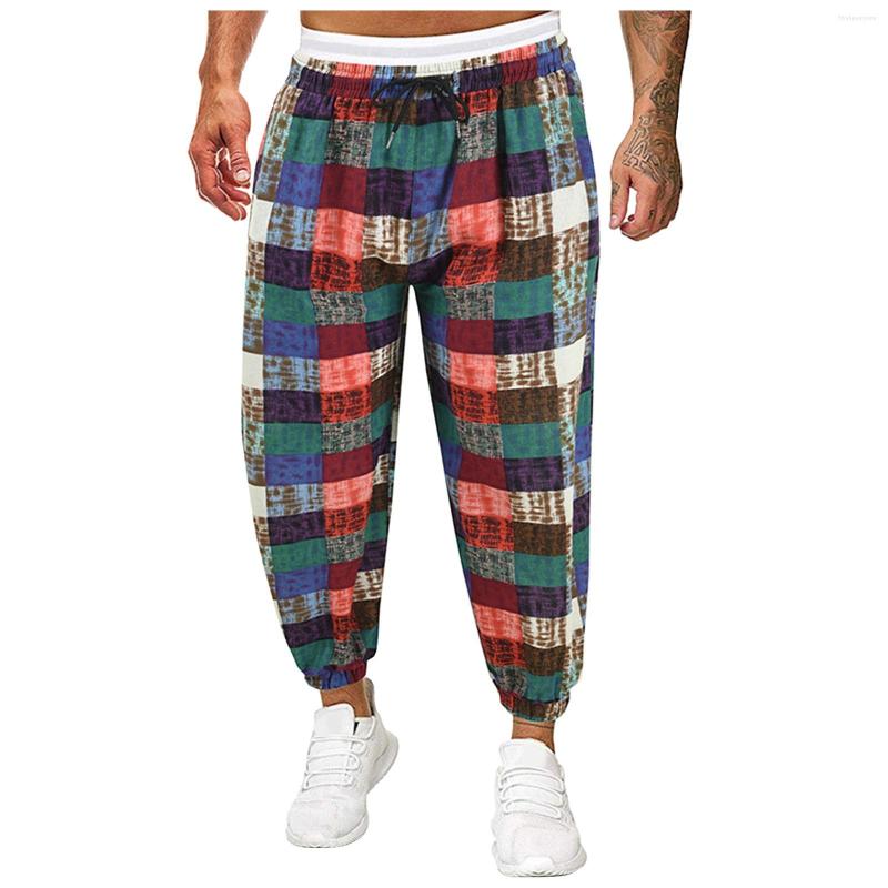 Men's Pants Plaid Printed Jogging Mens Fitness Joggers Men's High Street Trousers Striped Stitching Slim Training Sweatpants, Gray
Men's Pants Plaid Printed Jogging Mens Fitness Joggers Men's High Street Trousers Striped Stitching Slim Training Sweatpants, Gray