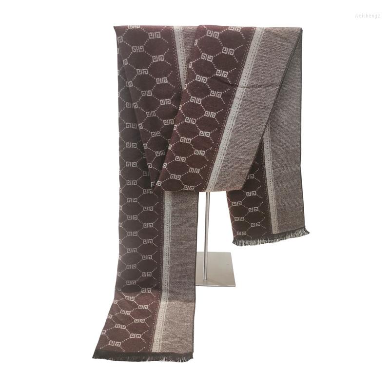Scarves Winter Scarf Men High Quality Fashion Business Brand Cashmere Soft Luxury Design Men's Shawls Wraps Male Bufandas