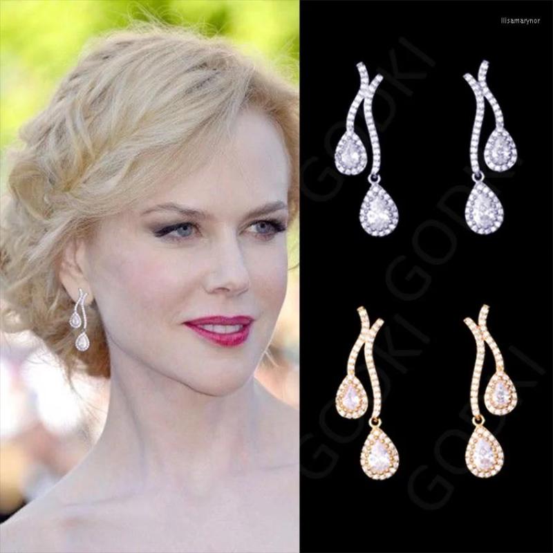 Dangle Earrings SORAMOORE 32mm Elegant Geometric Waterdrop Micro Cubic Zirconia Pave Women Wedding Bridal Party Engagement
Dangle Earrings SORAMOORE 32mm Elegant Geometric Waterdrop Micro Cubic Zirconia Pave Women Wedding Bridal Party Engagement