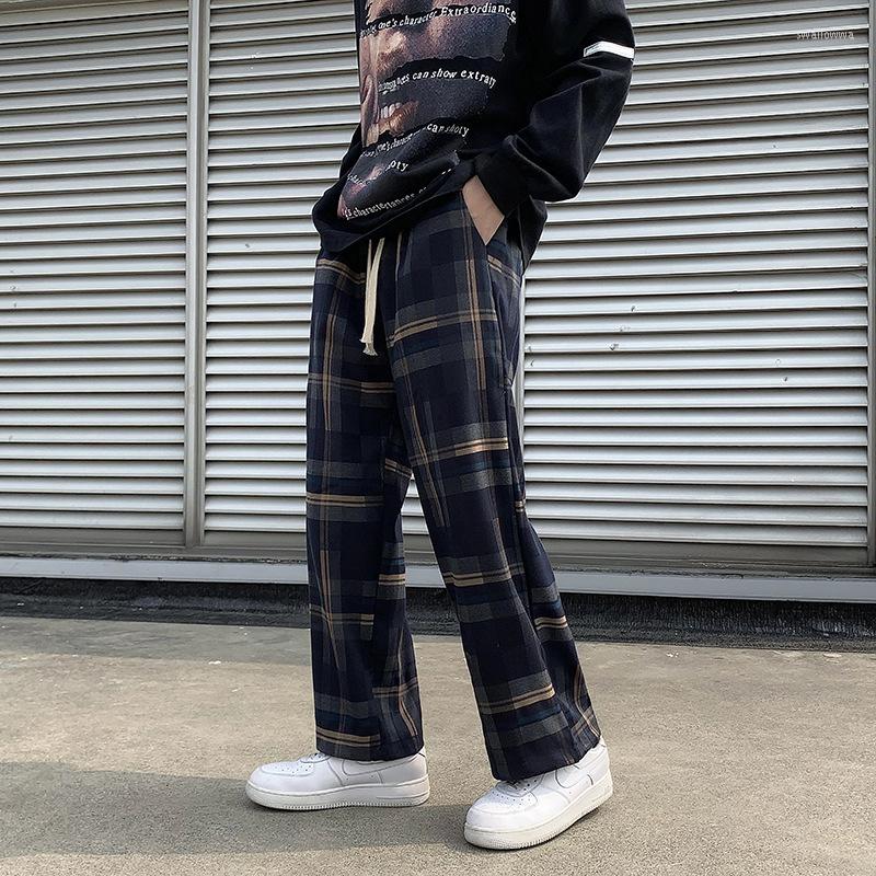 Men's Pants Japanese Style Plaid Casual Sports Drawstring Ankle-Tied Cropped Men's Loose Fashionable Ins Wide-Leg, Blue plaid
Men's Pants Japanese Style Plaid Casual Sports Drawstring Ankle-Tied Cropped Men's Loose Fashionable Ins Wide-Leg, Blue plaid