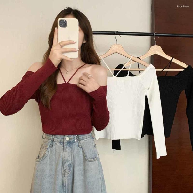 Women's Sweaters Women 2022 Fashion Strapless Long Sleeve Halter Knit Top Hollow Sweater Streetwear, Black
Women's Sweaters Women 2022 Fashion Strapless Long Sleeve Halter Knit Top Hollow Sweater Streetwear, Black