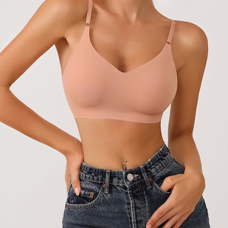 Bras Sexy Seamless Bra Wire Free Brassieres Soft Intimate Women's Sports Female Intimates Womens Push Up Lingerie Sleep Bralette, Skin bra
Bras Sexy Seamless Bra Wire Free Brassieres Soft Intimate Women's Sports Female Intimates Womens Push Up Lingerie Sleep Bralette, Skin bra