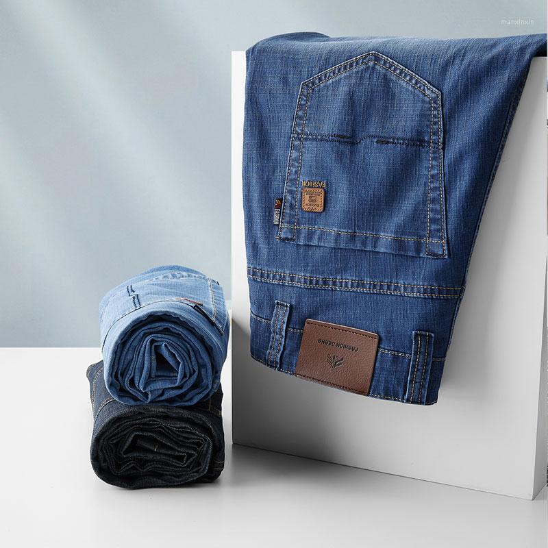 Men's Jeans Spring And Summer Men's Baggy Comfortable Thin Classic Straight Elastic Smart Casual Men Denim Trousers Brnad Clothing, Light blue
Men's Jeans Spring And Summer Men's Baggy Comfortable Thin Classic Straight Elastic Smart Casual Men Denim Trousers Brnad Clothing, Light blue