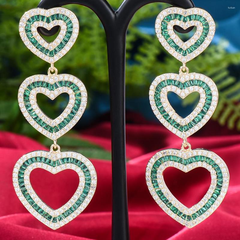 Dangle Earrings GODKI 69MM Luxury Heart For Women Wedding Cubic Zircon Crystal CZ Dubai Bridal
Dangle Earrings GODKI 69MM Luxury Heart For Women Wedding Cubic Zircon Crystal CZ Dubai Bridal