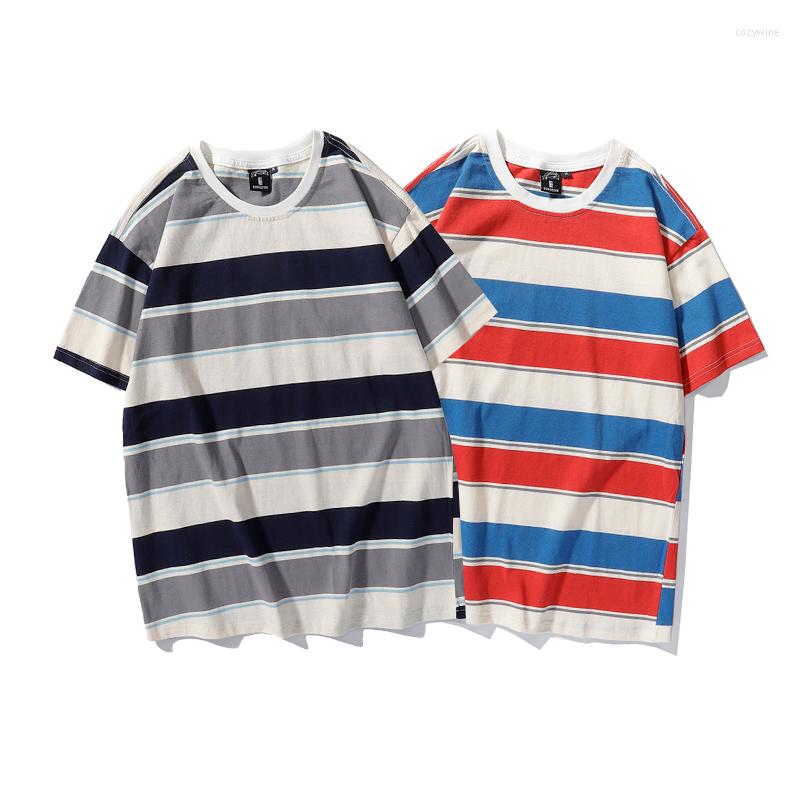 Men's T Shirts O-Neck Casual Oversized Loose Striped Short Sleeve Shirt For Men Summer High-Quality Cotton Comfortable Harajuku Camisetas, Picture shown
Men's T Shirts O-Neck Casual Oversized Loose Striped Short Sleeve Shirt For Men Summer High-Quality Cotton Comfortable Harajuku Camisetas, Picture shown