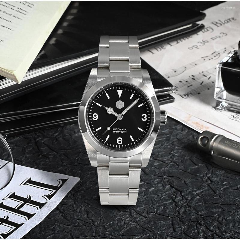 Wristwatches San Martin 36mm Explore Climbing Series Vintage Men Sport Watch Luxury Sapphire PT5000 Automatic Mechanical 10Bar BGW-9 SN021-G, Cursive sm pt5000
Wristwatches San Martin 36mm Explore Climbing Series Vintage Men Sport Watch Luxury Sapphire PT5000 Automatic Mechanical 10Bar BGW-9 SN021-G, Cursive sm pt5000