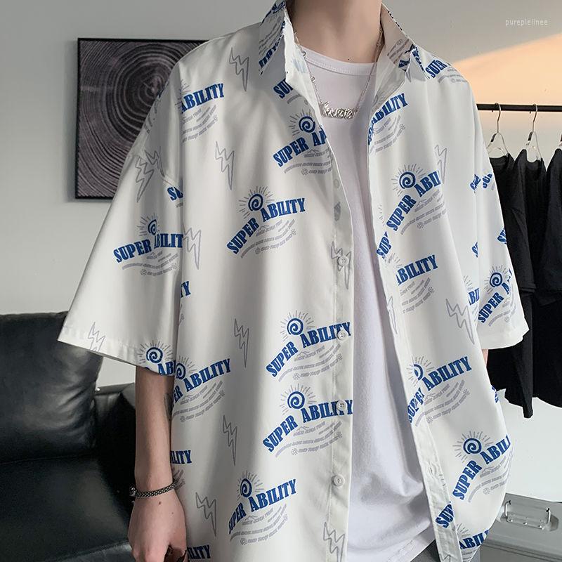 Men's Casual Shirts Men's The Letter Clothing Spring And Summer Couples Leisure Printing Short Sleeve Loose College Cotton Listing, White
Men's Casual Shirts Men's The Letter Clothing Spring And Summer Couples Leisure Printing Short Sleeve Loose College Cotton Listing, White