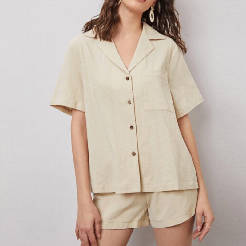Women' Tracksuits 2022 Fashion V-neck Shirts Mini Shorts Set Single Breasted Shirt Top 2 Piece Female Summer Casual Homewear, Apricot
Women' Tracksuits 2022 Fashion V-neck Shirts Mini Shorts Set Single Breasted Shirt Top 2 Piece Female Summer Casual Homewear, Apricot
