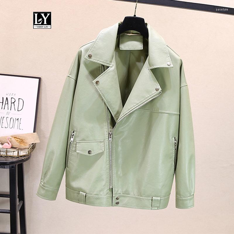 Women' Leather Ly Varey Lin Autumn Women Faux Soft Pu Jacket Loose Black Punk Coat Turndown Collar Moto Biker Rivet Zipper Outerwear, Beige
Women' Leather Ly Varey Lin Autumn Women Faux Soft Pu Jacket Loose Black Punk Coat Turndown Collar Moto Biker Rivet Zipper Outerwear, Beige