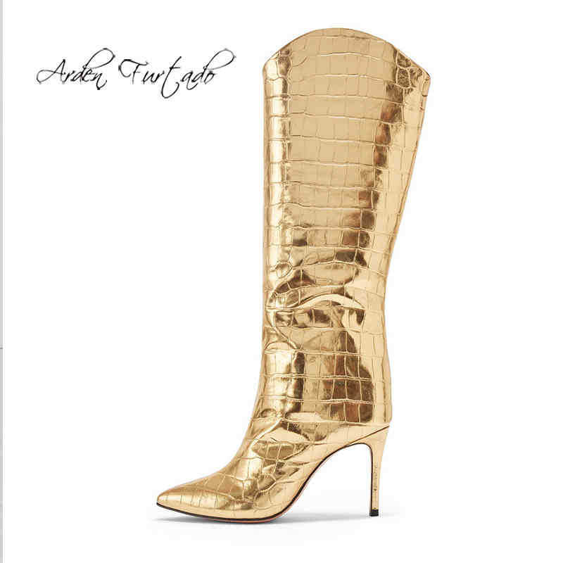 Boots Arden Furtado 2020 Fashion Women's Shoes Pointed Toe Stilettos Heels Sexy Elegant Ladies Slip-on gold knee high boots 45 220906
Boots Arden Furtado 2020 Fashion Women's Shoes Pointed Toe Stilettos Heels Sexy Elegant Ladies Slip-on gold knee high boots 45 220906