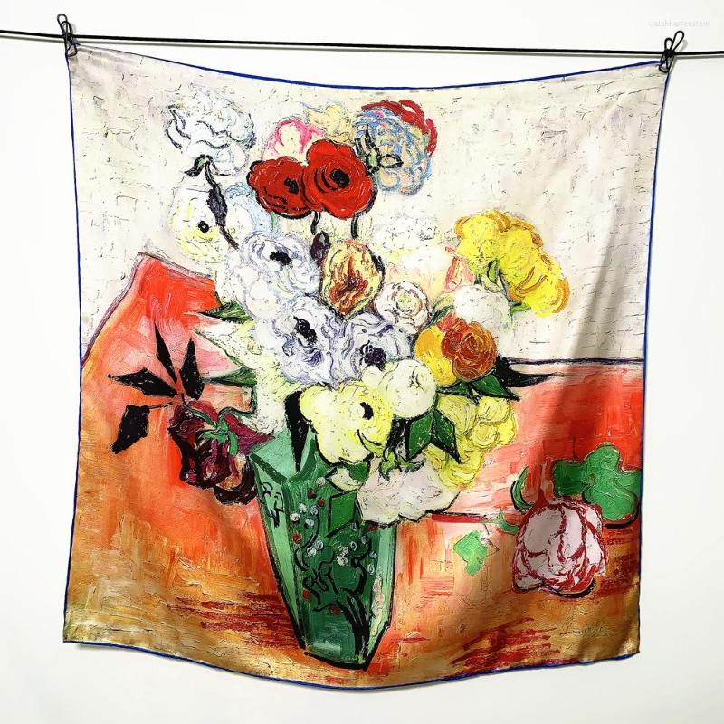 Scarves Hand-rolled Female Silk Neck Scarf Print Square Hair Foulard Head Band Shawls And Wraps Neckerchief Bandana FJ521
Scarves Hand-rolled Female Silk Neck Scarf Print Square Hair Foulard Head Band Shawls And Wraps Neckerchief Bandana FJ521