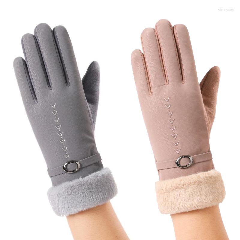 Five Fingers Gloves Winter Plus Velvet Coldproof Touch Screen Suede Leather Belt Driving Women's Outdoor Sports Riding Thick Warm
Five Fingers Gloves Winter Plus Velvet Coldproof Touch Screen Suede Leather Belt Driving Women's Outdoor Sports Riding Thick Warm