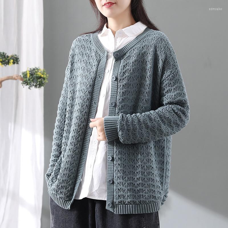 Women's Knits 2022 Autumn Korean Female Cardigan Loose Soild Woven Jacquard Thick Warm Knitted Pull Oversize Sweater Jacket Women 5577
Women's Knits 2022 Autumn Korean Female Cardigan Loose Soild Woven Jacquard Thick Warm Knitted Pull Oversize Sweater Jacket Women 5577