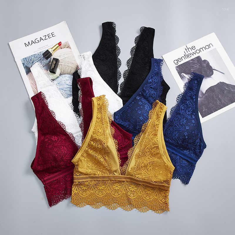 Bras Sexy Lingerie Lace Underwear Women Deep V Bralette Sleep Tops Backless Wire Free Brassiere Female Crop Top Push Up Bra, Yellow lingerie
Bras Sexy Lingerie Lace Underwear Women Deep V Bralette Sleep Tops Backless Wire Free Brassiere Female Crop Top Push Up Bra, Yellow lingerie