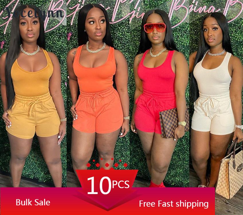 Women' Tracksuits Bulk Items Wholesale Lots Summer Sporty Two Piece Set Women Outfits Solid Tank Crop Top And Biker Shorts Sets 2022, Orange
Women' Tracksuits Bulk Items Wholesale Lots Summer Sporty Two Piece Set Women Outfits Solid Tank Crop Top And Biker Shorts Sets 2022, Orange