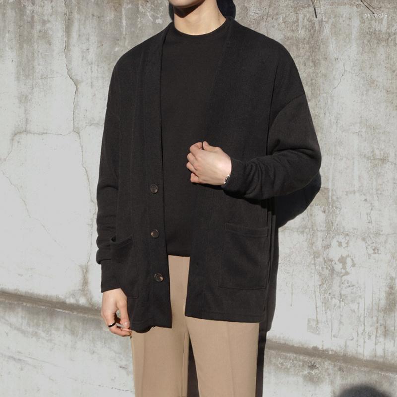 Men's Sweaters Clothing / Men's Autumn Cardigan Sweater Loose Korean Style Trendy Lightweight Outer Wear Single Breasted Kintted Top, Black
Men's Sweaters Clothing / Men's Autumn Cardigan Sweater Loose Korean Style Trendy Lightweight Outer Wear Single Breasted Kintted Top, Black