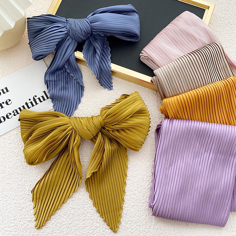 Berets 2022 Pleated Satin Scarf For Women Neckerchief Ribbon Square Skinny Hair Tie Band Kerchief Foulard Scarves Headscarf, A7
Berets 2022 Pleated Satin Scarf For Women Neckerchief Ribbon Square Skinny Hair Tie Band Kerchief Foulard Scarves Headscarf, A7