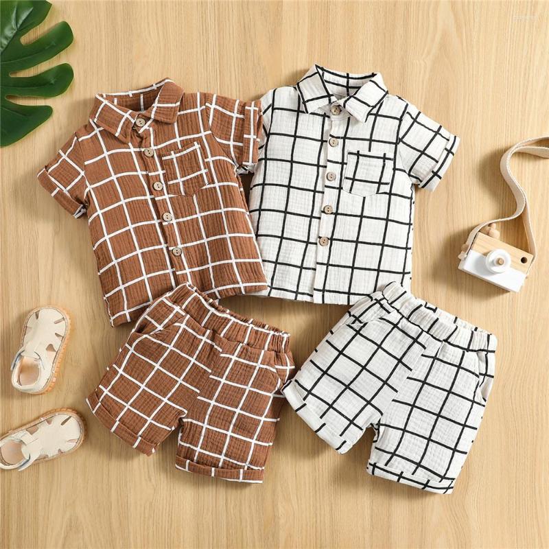 Clothing Sets Baby Boys Summer Clothes Kids Plaid Short Sleeve Lapel Buttons Shirts Tops Pants Toddler Casual Shorts Outfits, White
Clothing Sets Baby Boys Summer Clothes Kids Plaid Short Sleeve Lapel Buttons Shirts Tops Pants Toddler Casual Shorts Outfits, White