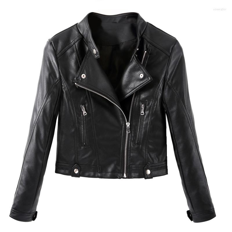 Women' Leather 2022 Fashion Women Jackets Short PU Jacket Woman Female Moto Casaco Feminino Turn Down Collar, Black
Women' Leather 2022 Fashion Women Jackets Short PU Jacket Woman Female Moto Casaco Feminino Turn Down Collar, Black