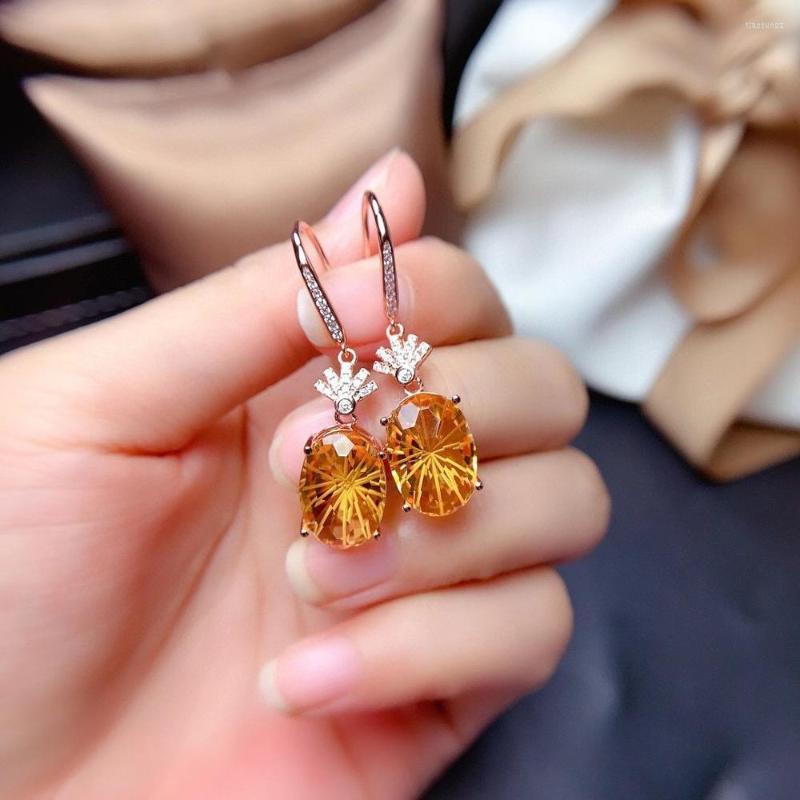 Stud Earrings Elegant Birthday Gift Super Quality Citrine Earring Natural And Real 925 Sterling Silver
Stud Earrings Elegant Birthday Gift Super Quality Citrine Earring Natural And Real 925 Sterling Silver