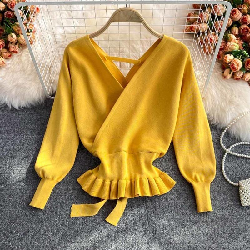 Women's Sweaters 2022 Autumn And Winter Fashion Women Clothes V-neck Long Sleeve Ruffles Pullover Sweater Ladies Knitted Top, Black
Women's Sweaters 2022 Autumn And Winter Fashion Women Clothes V-neck Long Sleeve Ruffles Pullover Sweater Ladies Knitted Top, Black