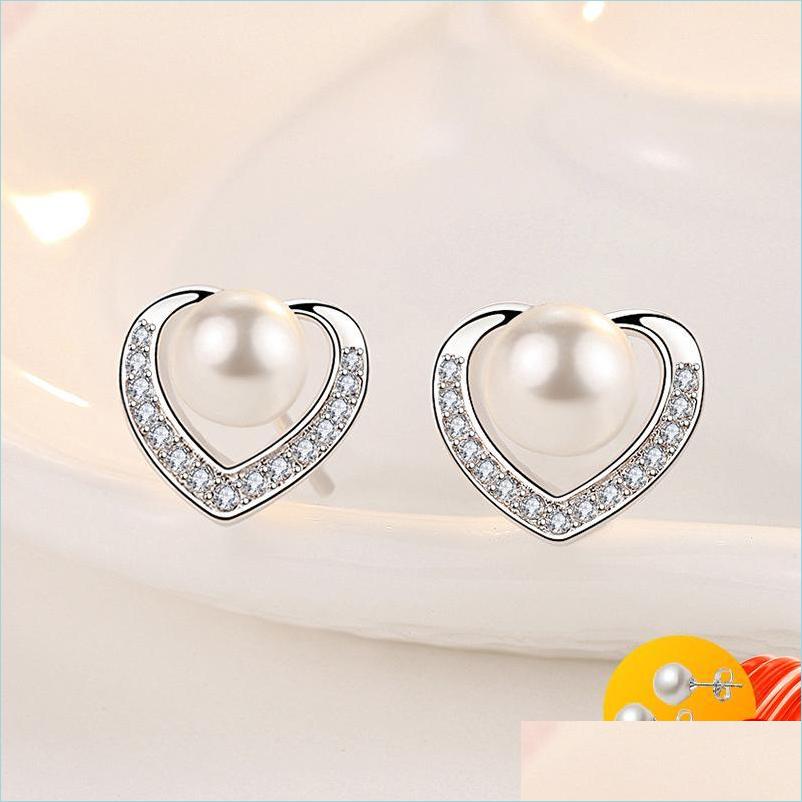 Stud Stud Trendy Pearl Earrings 925 Sier Jewelry Heart Shape Earring Accessories For Women Wedding Engagement Party Gift Wholesale D Dhyrn
Stud Stud Trendy Pearl Earrings 925 Sier Jewelry Heart Shape Earring Accessories For Women Wedding Engagement Party Gift Wholesale D Dhyrn