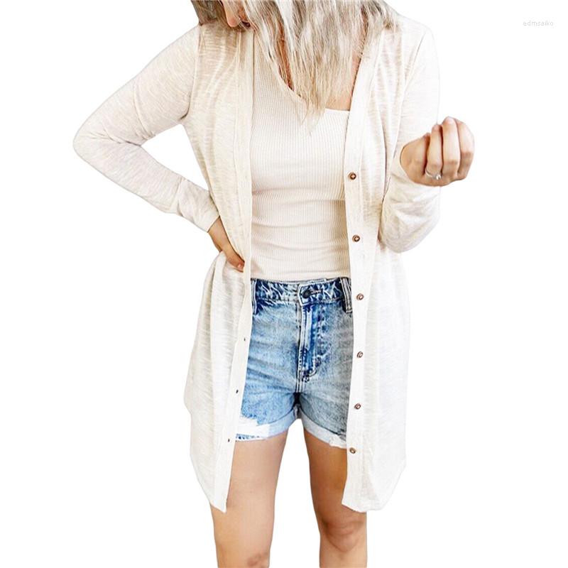 Women' Knits Women Casual Cardigan Tops Solid Color Long Sleeve Button-Down Thigh-Length Outwear Ladies Swearter Coat For Fall Spring, Black
Women' Knits Women Casual Cardigan Tops Solid Color Long Sleeve Button-Down Thigh-Length Outwear Ladies Swearter Coat For Fall Spring, Black