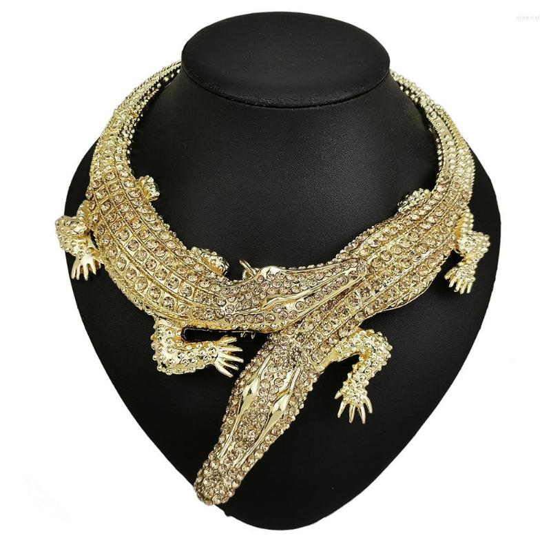 Choker Exaggerated Fashion Double Crocodile Collar Necklace Women Personality Creativity Inlays The Crystal For
Choker Exaggerated Fashion Double Crocodile Collar Necklace Women Personality Creativity Inlays The Crystal For