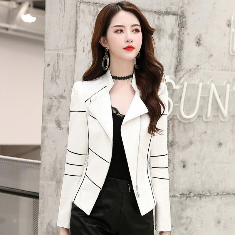 Women's Leather PU Plus Size Fur Jacket Women 2022 Woman Clothing Short Slim Spring Autumn Motorcycle Jackets Female Coats, White
Women's Leather PU Plus Size Fur Jacket Women 2022 Woman Clothing Short Slim Spring Autumn Motorcycle Jackets Female Coats, White
