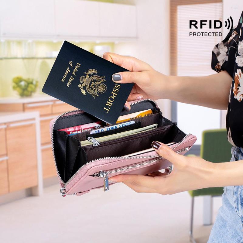 Wallets Ladies Wallet RFID Anti-theft Scan Fashion Long Handbags Passport Bag Clutch Bags Genuine Leather Coin Purse Card Holder, Black
Wallets Ladies Wallet RFID Anti-theft Scan Fashion Long Handbags Passport Bag Clutch Bags Genuine Leather Coin Purse Card Holder, Black