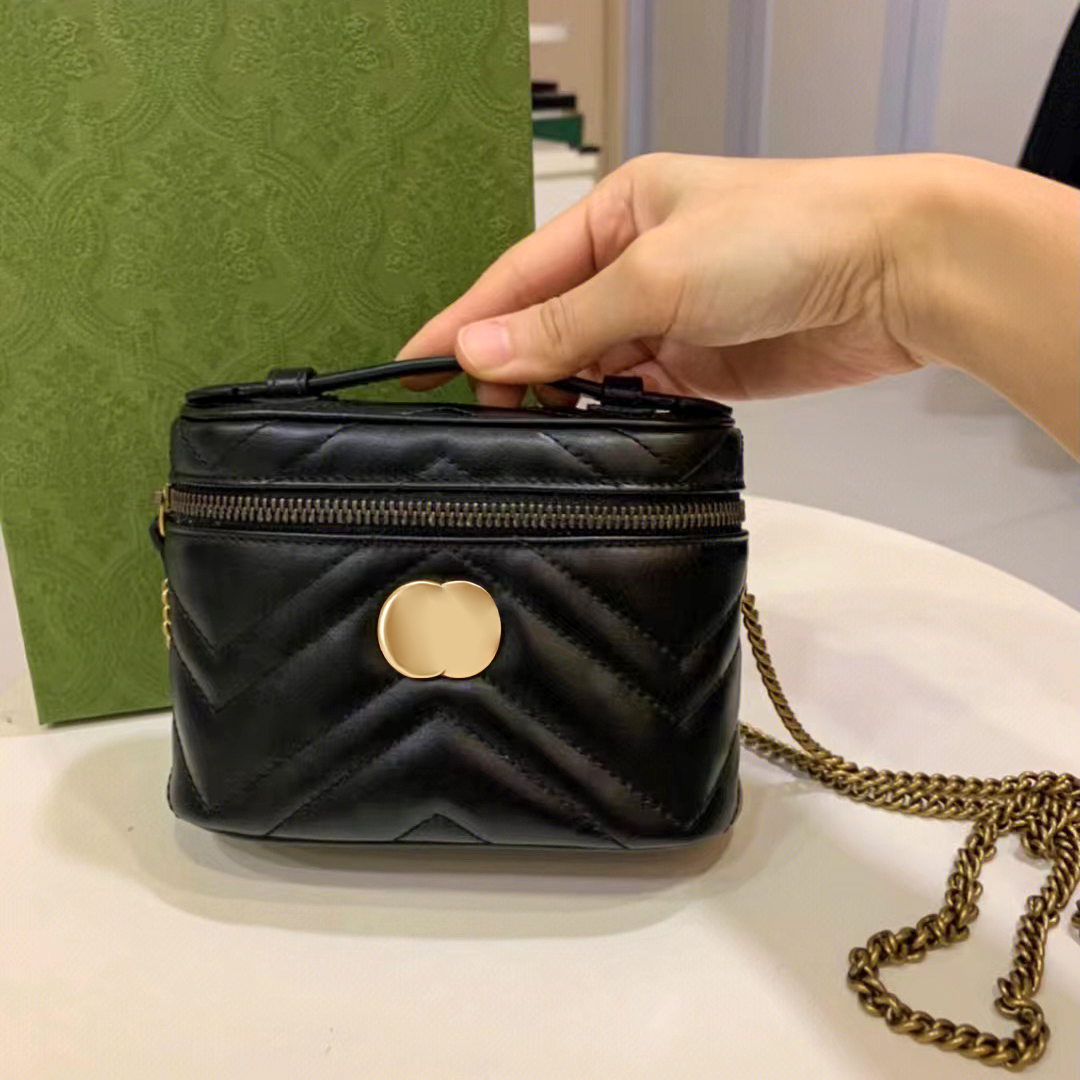Latest Products top handle Marmont toiletry bag women's mens Designers Luxury make up lady leather clutch crossbody handbags tote brand cosmetic chain shoulder bags, Black
Latest Products top handle Marmont toiletry bag women's mens Designers Luxury make up lady leather clutch crossbody handbags tote brand cosmetic chain shoulder bags, Black