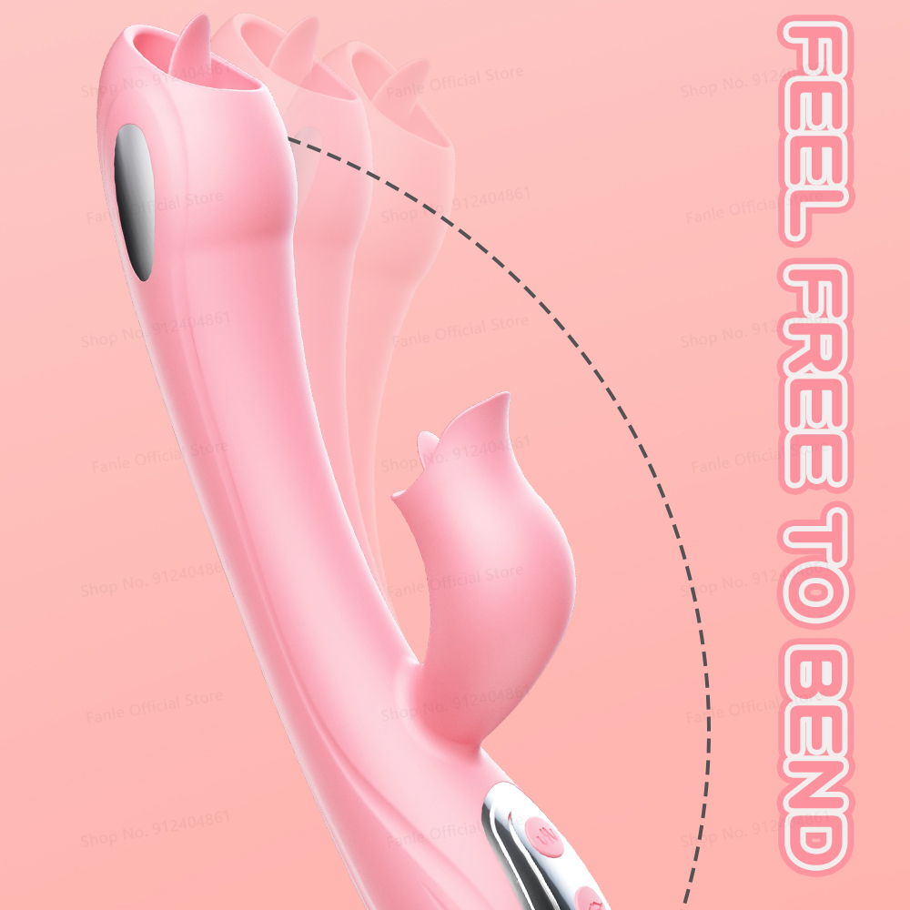 Sexy Costumes Dildo Vibrator for Women Blowjob Masturbator Licking Clit Funny Adult Sex Toys 18 Female Couple Flirting Machine Pink