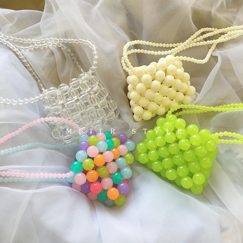 Evening Bags Summer Ins Handmade Pearl Mini Lipstick Bag Woven String Beading Candy Jelly Rainbow Chain Wallet Girl Cute Braided Handbag, Black
Evening Bags Summer Ins Handmade Pearl Mini Lipstick Bag Woven String Beading Candy Jelly Rainbow Chain Wallet Girl Cute Braided Handbag, Black