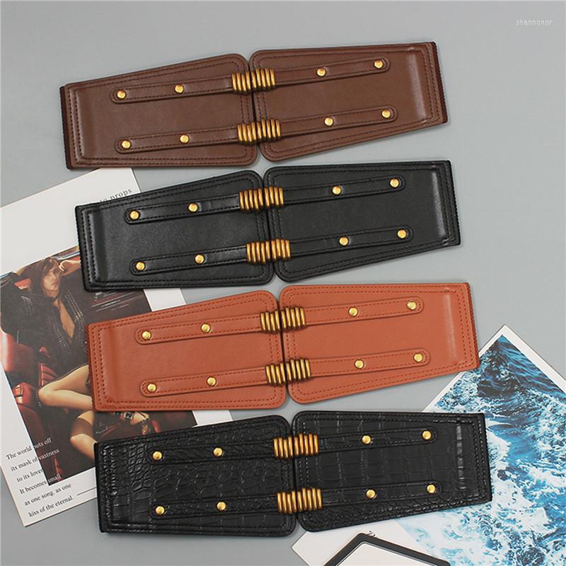 Belts Fashion Lady Black Waist Belt Extra Wide Corset 2 Straps Dress Cummerbund PU Leather Elastic Waistband For
Belts Fashion Lady Black Waist Belt Extra Wide Corset 2 Straps Dress Cummerbund PU Leather Elastic Waistband For