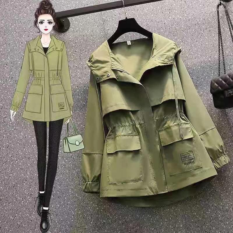 Women's Trench Coats 2022 Spring Casual Coat Women With Sashes Zipper Hooded Cloak Overcoats Windbreaker Female Cardigan Outerwear, Beige
Women's Trench Coats 2022 Spring Casual Coat Women With Sashes Zipper Hooded Cloak Overcoats Windbreaker Female Cardigan Outerwear, Beige