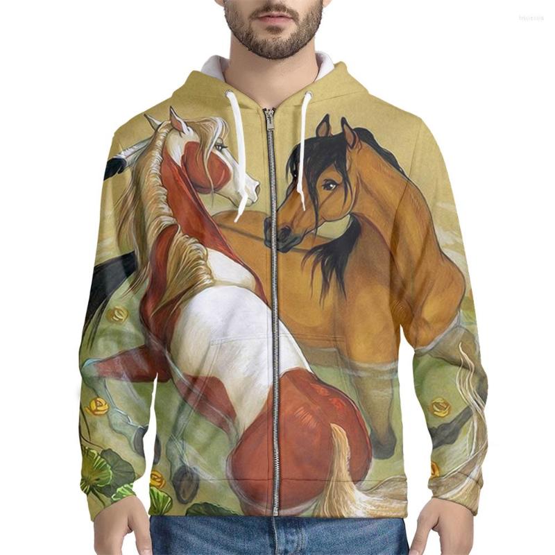 Men's Hoodies Nopersonality Fashion Casual Men Thick Coat Comfortable Outdoor Print Horse Pattern Hooded Zipper Sweaters Winter Warm Sweater, Hjm5561032267016grm 
Men's Hoodies Nopersonality Fashion Casual Men Thick Coat Comfortable Outdoor Print Horse Pattern Hooded Zipper Sweaters Winter Warm Sweater, Hjm5561032267016grm