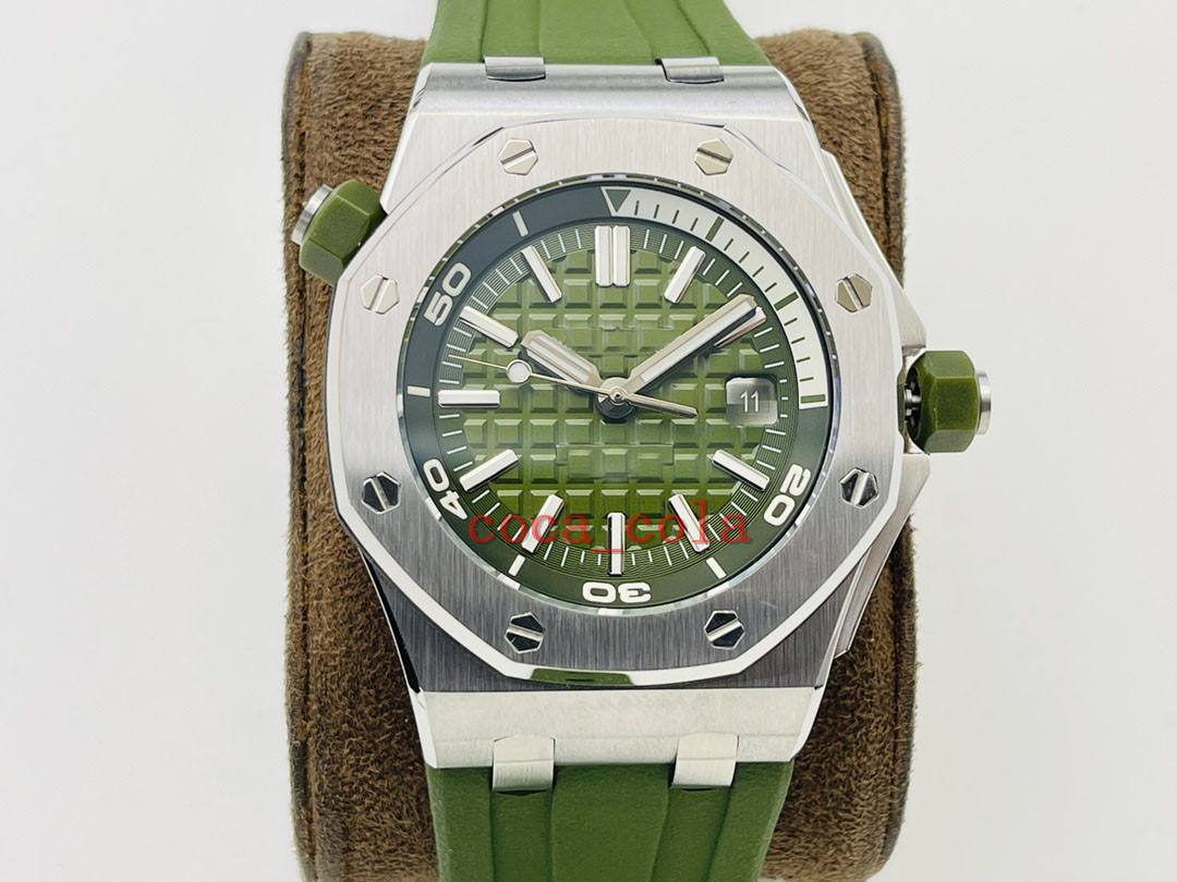 HotSelling TOPQuality Watches 42mm Diver-15710 T Stainless Steel Bracelet Transparent Asia 2813 Movement Mechanical Automatic Mens Men's Watch Wristwatches k51
HotSelling TOPQuality Watches 42mm Diver-15710 T Stainless Steel Bracelet Transparent Asia 2813 Movement Mechanical Automatic Mens Men's Watch Wristwatches k51