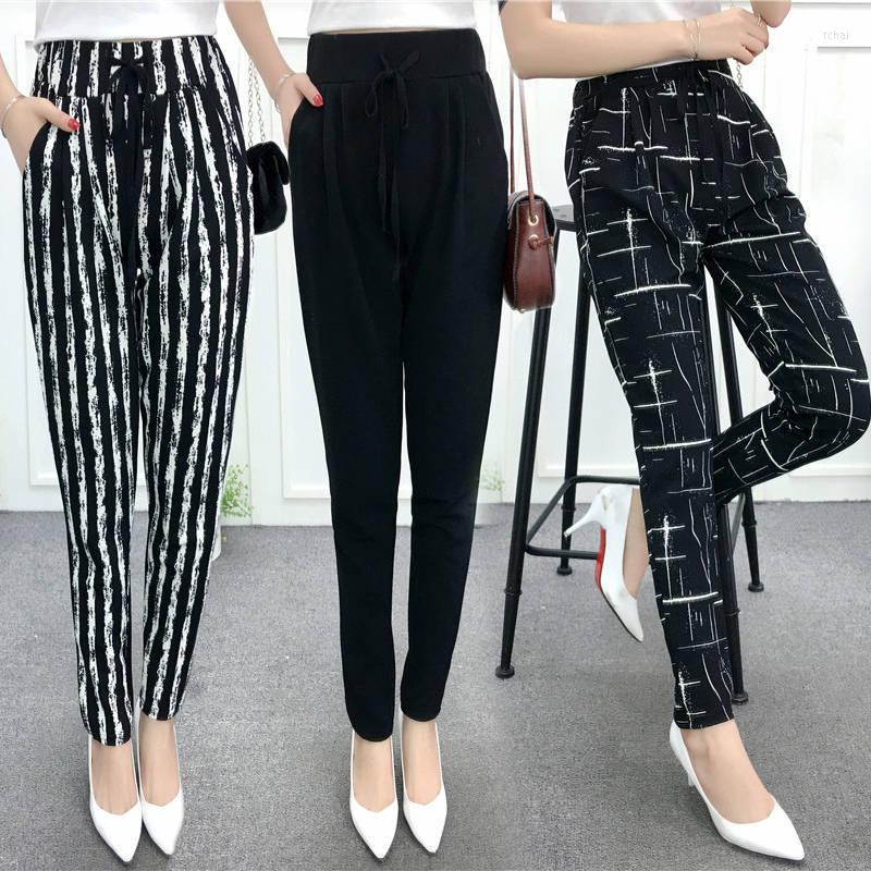 

Women's Pants Women Women's Summer Harem Large Size High Waist Loose Spring And Legs Skinny Pantalones De Mujer, 01