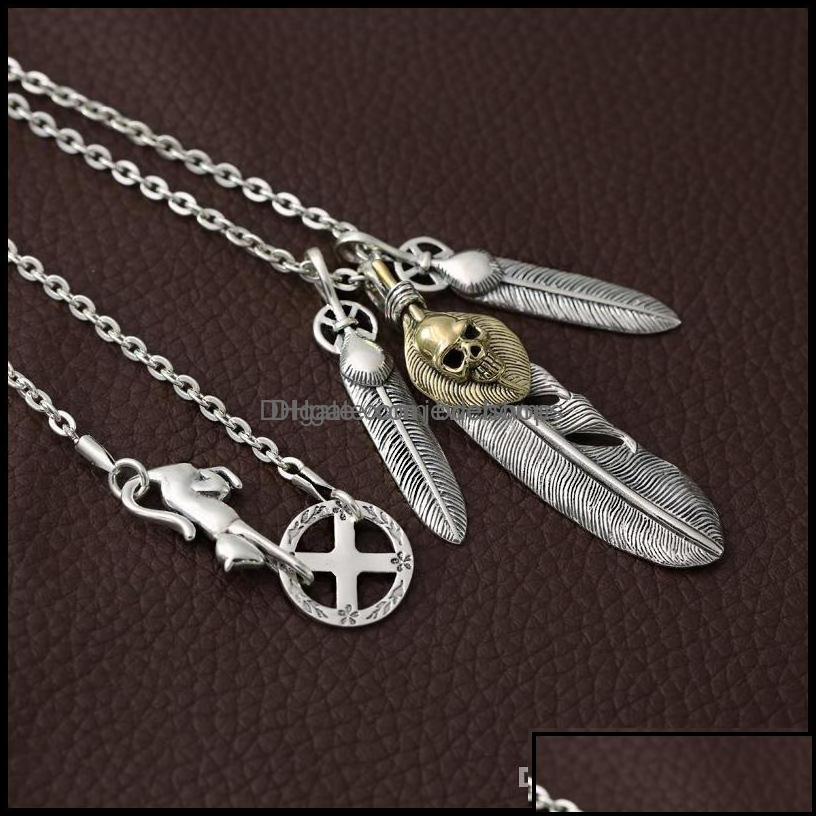 Pendant Necklaces Brand 925 Sterling Sier Jewelry Vintage Japanese Antique Handmade Designer Feather Skl Pendant Necklaces Men Women Ot3Ot
Pendant Necklaces Brand 925 Sterling Sier Jewelry Vintage Japanese Antique Handmade Designer Feather Skl Pendant Necklaces Men Women Ot3Ot