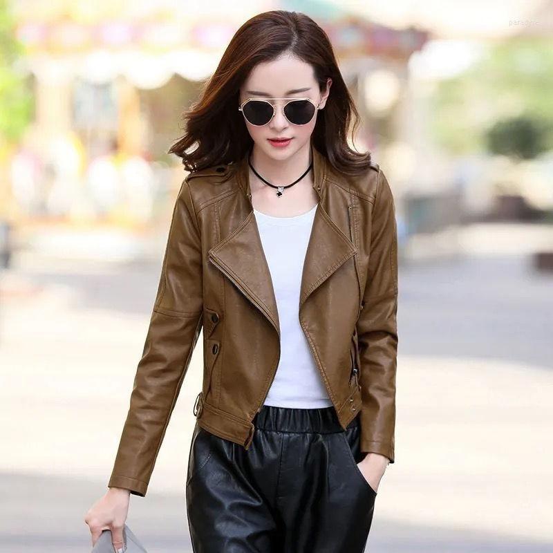 Women's Leather 4XL Motorcycle Faux Jackets Ladies Streetwear Short Black Coat Women Long Sleeve Autumn Biker Zippers Outwear J360
Women's Leather 4XL Motorcycle Faux Jackets Ladies Streetwear Short Black Coat Women Long Sleeve Autumn Biker Zippers Outwear J360