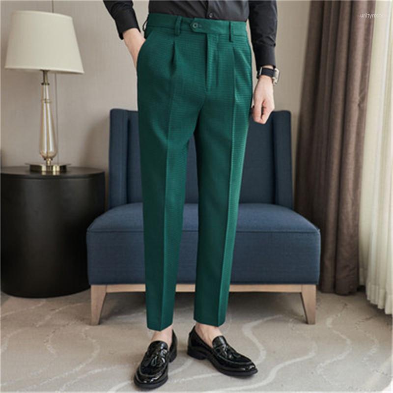 Men's Suits Men's Pants Chic Elastic Waist Casual Straight Waffle Designer Business Office Men Trousers Pantalones Hombre Green, Black
Men's Suits Men's Pants Chic Elastic Waist Casual Straight Waffle Designer Business Office Men Trousers Pantalones Hombre Green, Black