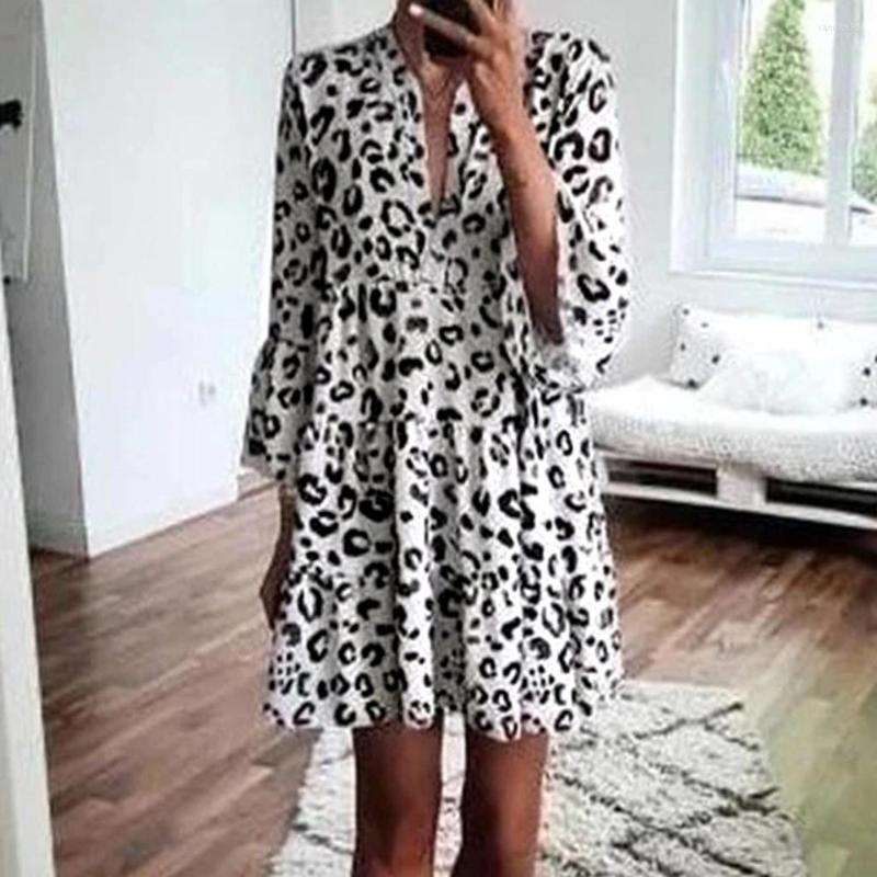 Casual Dresses Fashion Holiday V Neck Leopard Print Mini Dress Summer Women Short Sleeves Beach Ladies Elegant Party Sukienka, Gray
Casual Dresses Fashion Holiday V Neck Leopard Print Mini Dress Summer Women Short Sleeves Beach Ladies Elegant Party Sukienka, Gray