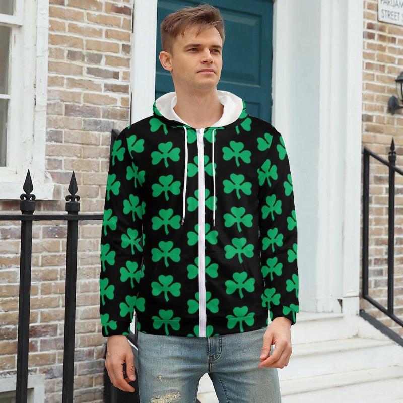 Men' Hoodies Shamrock Print Hoodie Green Leaves For Men Autumn Zip Up Plus Size XXXL, Style-7
Men' Hoodies Shamrock Print Hoodie Green Leaves For Men Autumn Zip Up Plus Size XXXL, Style-7