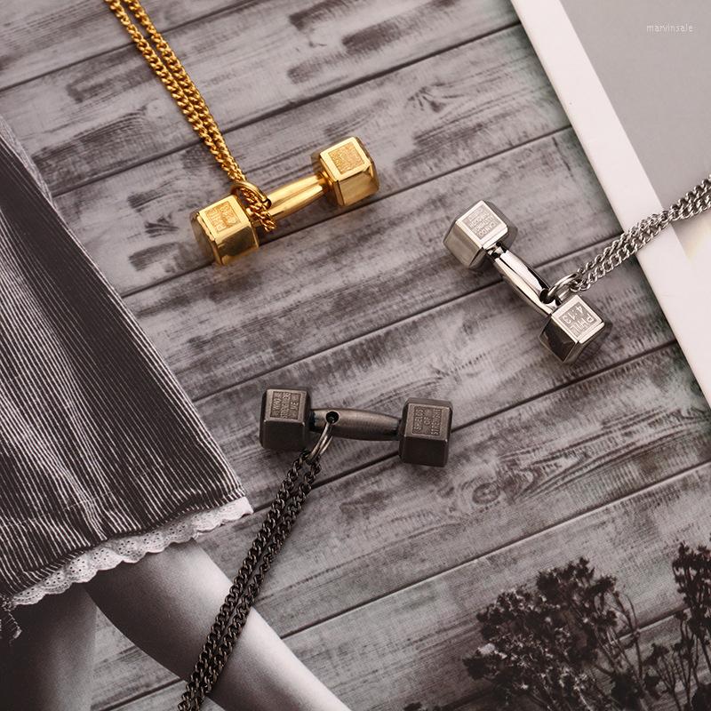 Chains 2022 Gym Dumbbell Pendant Necklace Bodybuilding Men Women Stainless Steel Jewelry Creativity Gift Wholesale
Chains 2022 Gym Dumbbell Pendant Necklace Bodybuilding Men Women Stainless Steel Jewelry Creativity Gift Wholesale