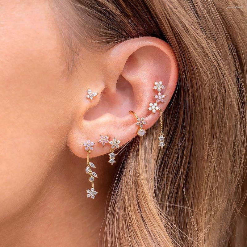 Dangle Earrings Cz Flower Earring Beautiful Women Fashion Cubic Zirconia Jewelry
Dangle Earrings Cz Flower Earring Beautiful Women Fashion Cubic Zirconia Jewelry