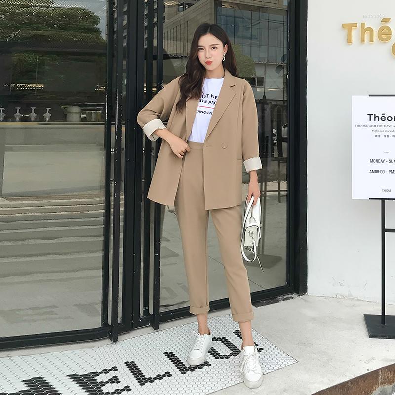 Women' Two Piece Pants 2022 Autumn Temperament Fashion Professional Set Women Pant Suits Office Lady Long Sleeve Blazer With Work Wear Sets, Khaki
Women' Two Piece Pants 2022 Autumn Temperament Fashion Professional Set Women Pant Suits Office Lady Long Sleeve Blazer With Work Wear Sets, Khaki