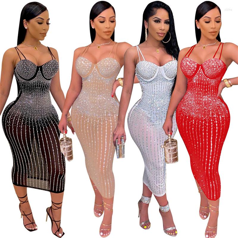 Casual Dresses Stunning Sexy Summer Sling Dress Ladies Diamonds Luxury Backless Over Knee, Black
Casual Dresses Stunning Sexy Summer Sling Dress Ladies Diamonds Luxury Backless Over Knee, Black