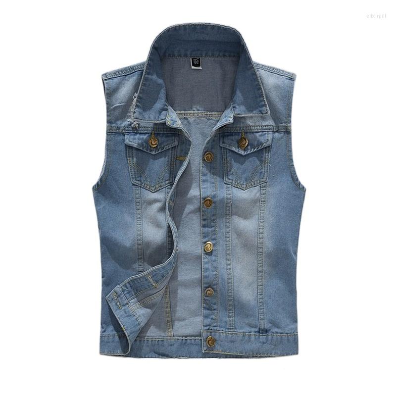 Men's Vests 2022 Slim Fit Cowboy Male Jacket Vest Ripped Denim Sleeveless Casual Waistcoat Jean Coat -5XL, Sky blue
Men's Vests 2022 Slim Fit Cowboy Male Jacket Vest Ripped Denim Sleeveless Casual Waistcoat Jean Coat -5XL, Sky blue